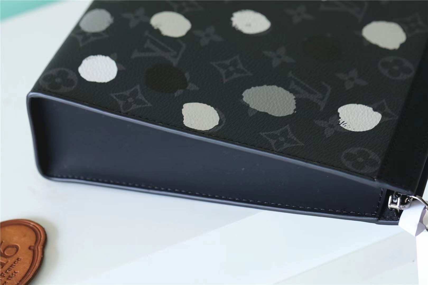 Louis Vuitton LVxYK Pochette Voyage Wallet Monogram Eclipse Canvas Black For Men 10.6in/27cm