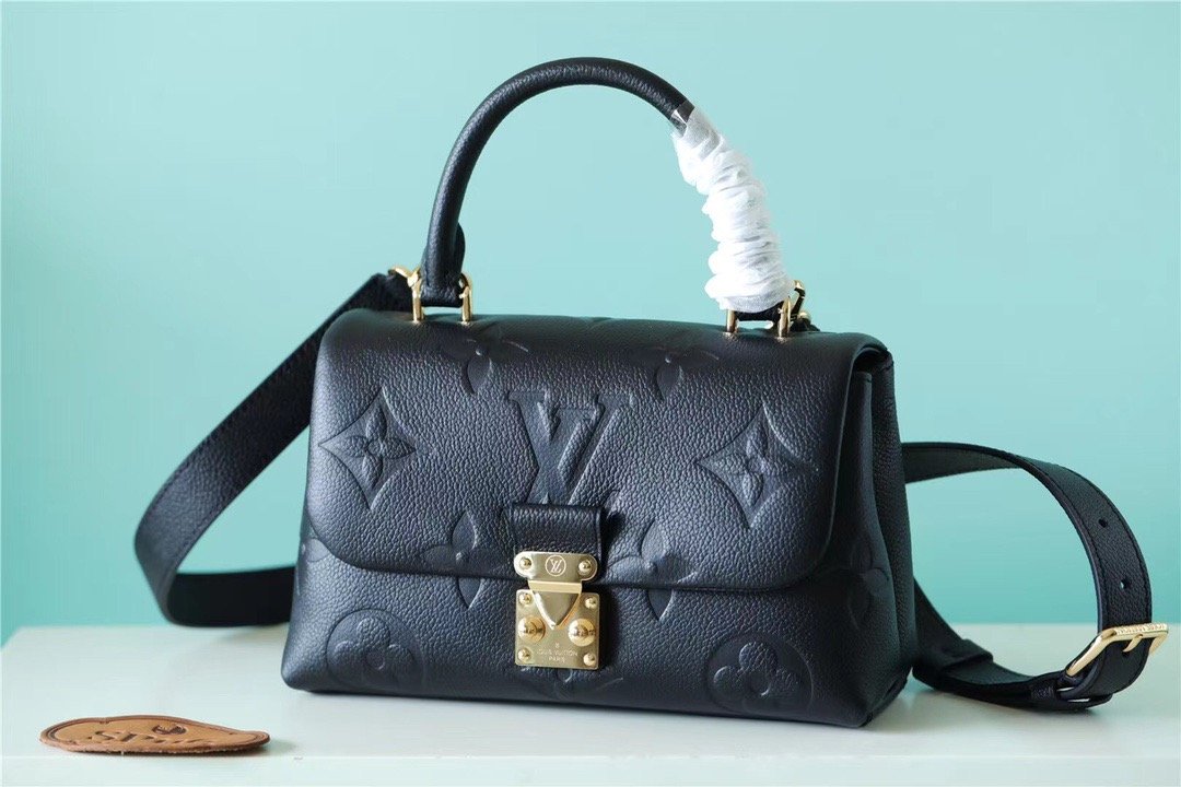 Louis Vuitton Madeleine BB Monogram Empreinte Black For Women, Women’s Handbags, Shoulder and Crossbody Bags 9.4in/24cm LV