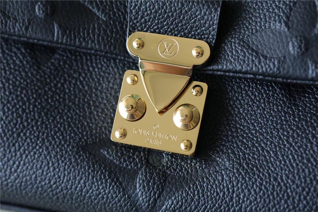 Louis Vuitton Madeleine MM Monogram Empreinte Black For Women, Women’s Handbags, Shoulder and Crossbody Bags 11.8in/30cm