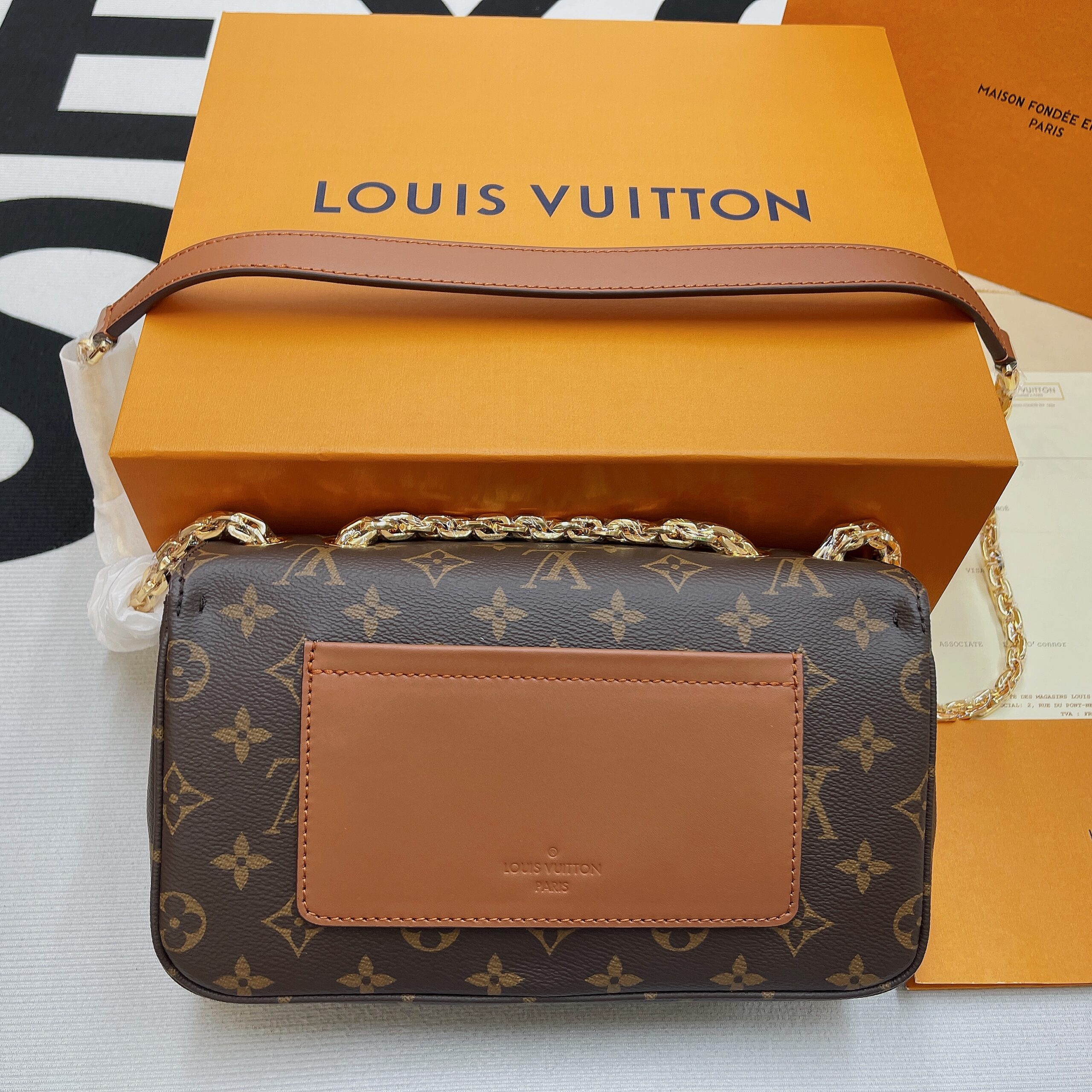Louis Vuitton Marceau Monogram Canvas Caramel Brown For Women, Women’s Handbags, Shoulder and Crossbody Bags 9.6in/24.5cm