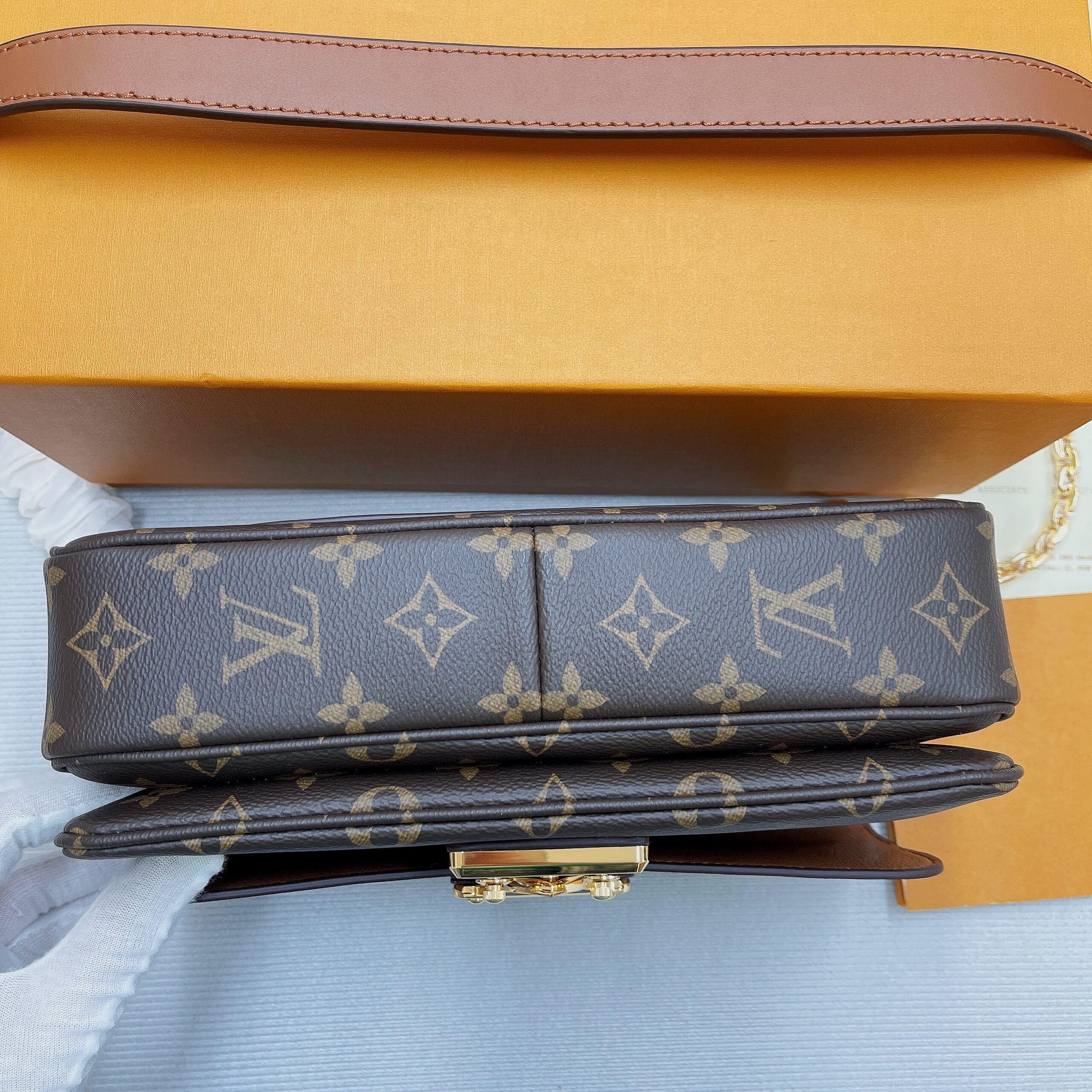 Louis Vuitton Marceau Monogram Canvas Caramel Brown For Women, Women’s Handbags, Shoulder and Crossbody Bags 9.6in/24.5cm