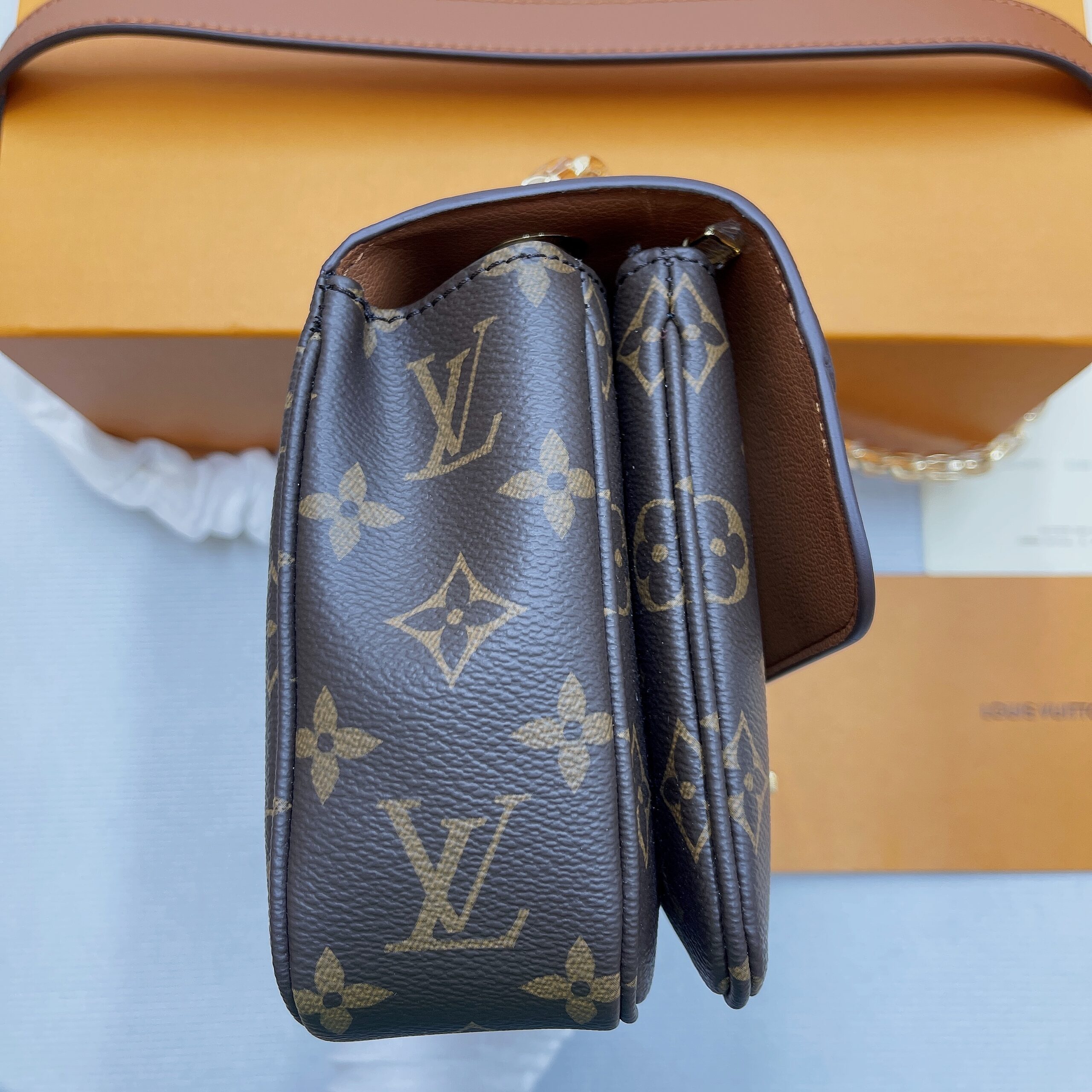 Louis Vuitton Marceau Monogram Canvas Caramel Brown For Women, Women’s Handbags, Shoulder and Crossbody Bags 9.6in/24.5cm