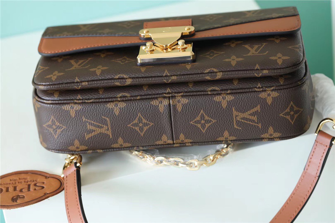 Louis Vuitton Marceau Monogram Canvas Caramel Brown For Women, Women’s Handbags, Shoulder and Crossbody Bags 9.6in/24.5cm
