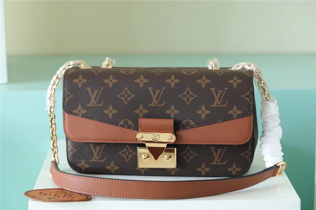 Louis Vuitton Marceau Monogram Canvas Caramel Brown For Women, Women’s Handbags, Shoulder and Crossbody Bags 9.6in/24.5cm