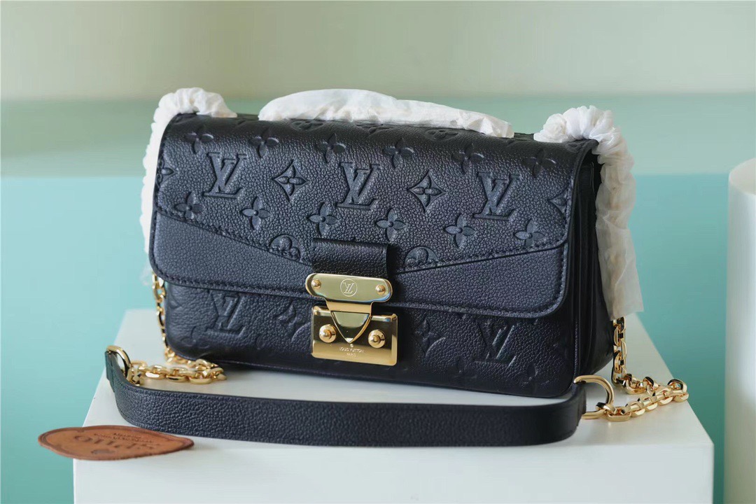 Louis Vuitton Marceau Monogram Empreinte Black For Women, Women’s Handbags, Shoulder And Crossbody Bags 9.6in/29.5cm