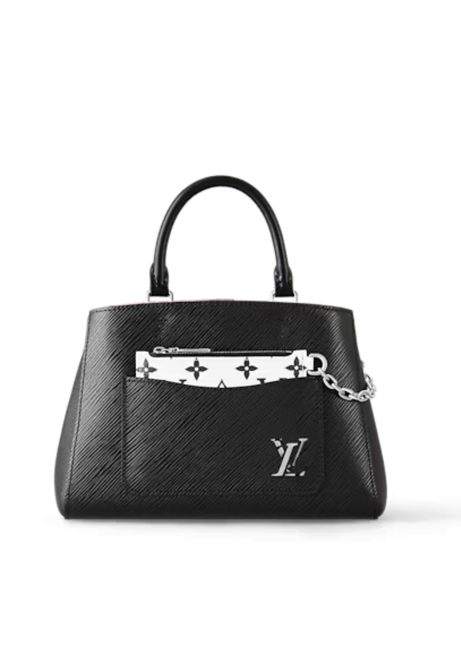 Louis Vuitton Marelle BB Tote Bag Black/White/Brown/Blue For Women 9.8in/25cm