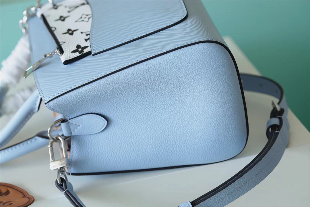 Louis Vuitton Marelle Epi Bleu Nuage Blue For Women, Women’s Handbags, Shoulder And Crossbody Bags 9.8in/25cm