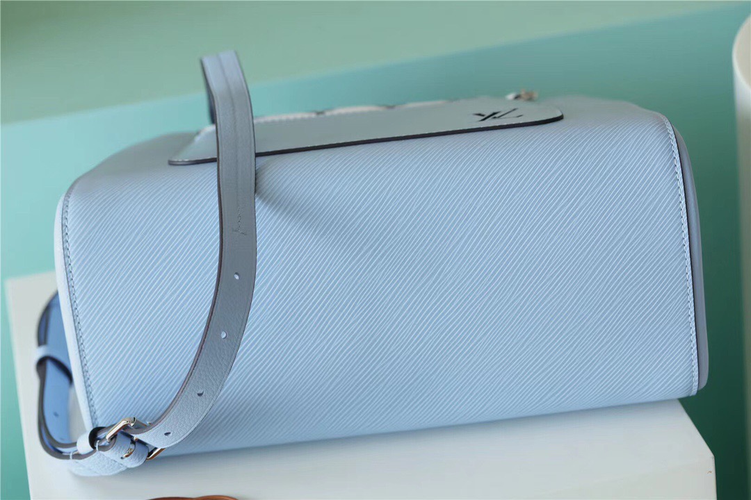 Louis Vuitton Marelle Tote MM Epi Bleu Nuage Blue For Women, Women’s Handbags, Shoulder And Crossbody Bags 11.8in/30cm LV 