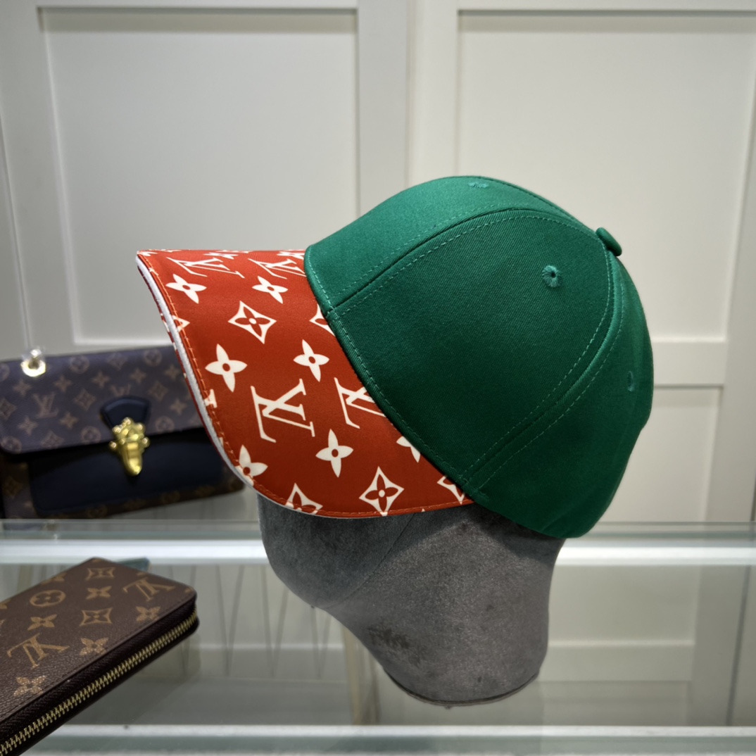 Louis Vuitton Match Cap Green/Red LV Cap