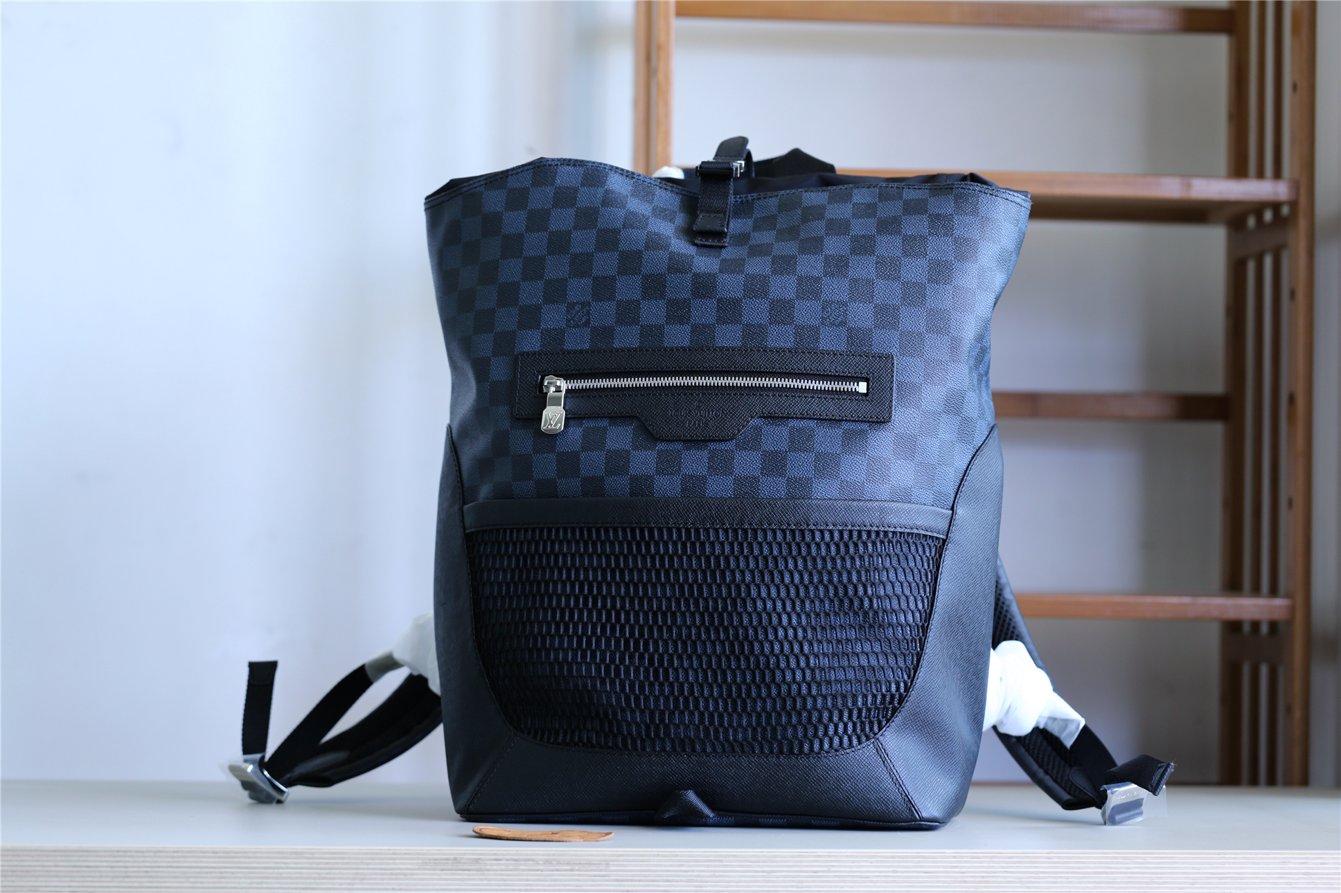 Louis Vuitton Matchpoint Backpack Damier Cobalt Taiga For Men, Men’s Bags 51cm