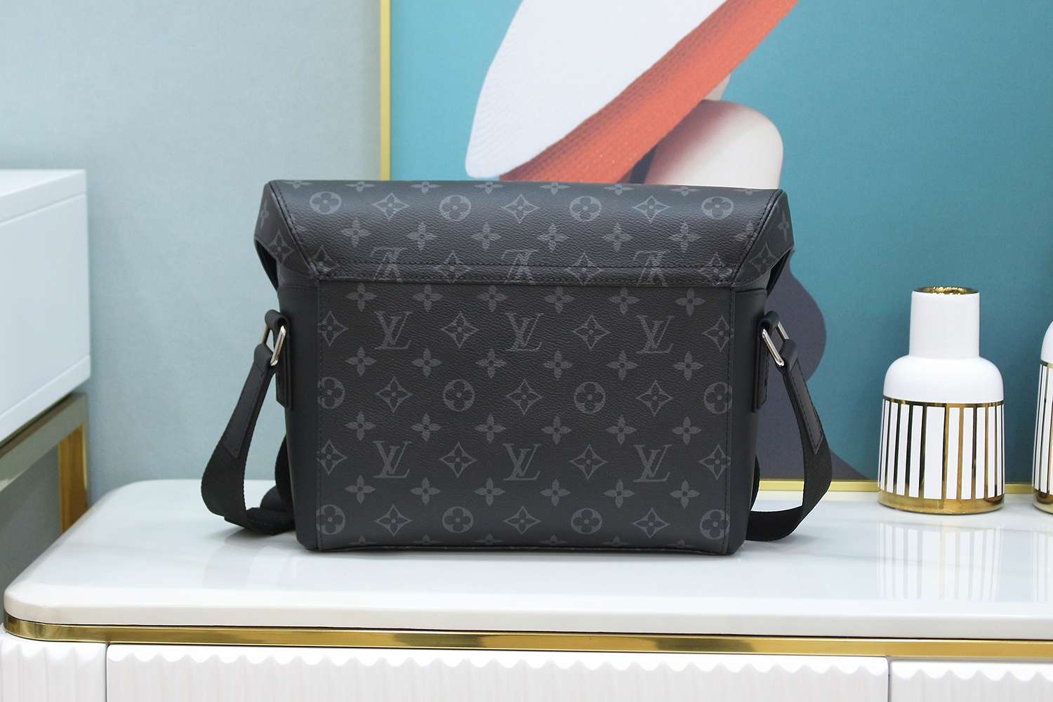 Louis Vuitton Messenger PM Voyager Bag Black For Women 33cm / 12.6in