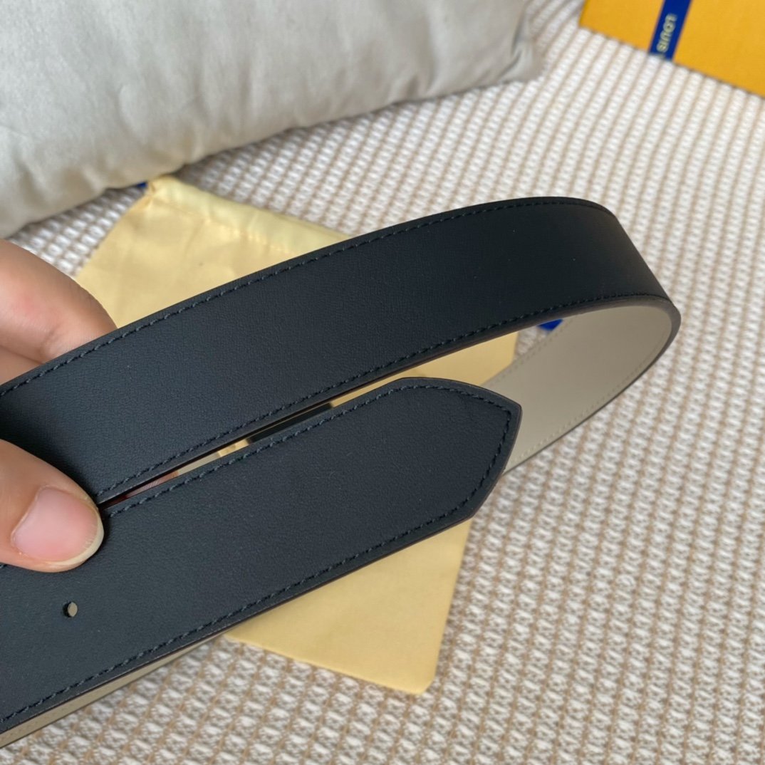 Louis Vuitton Metropole LV Belt Black LV Women Belt