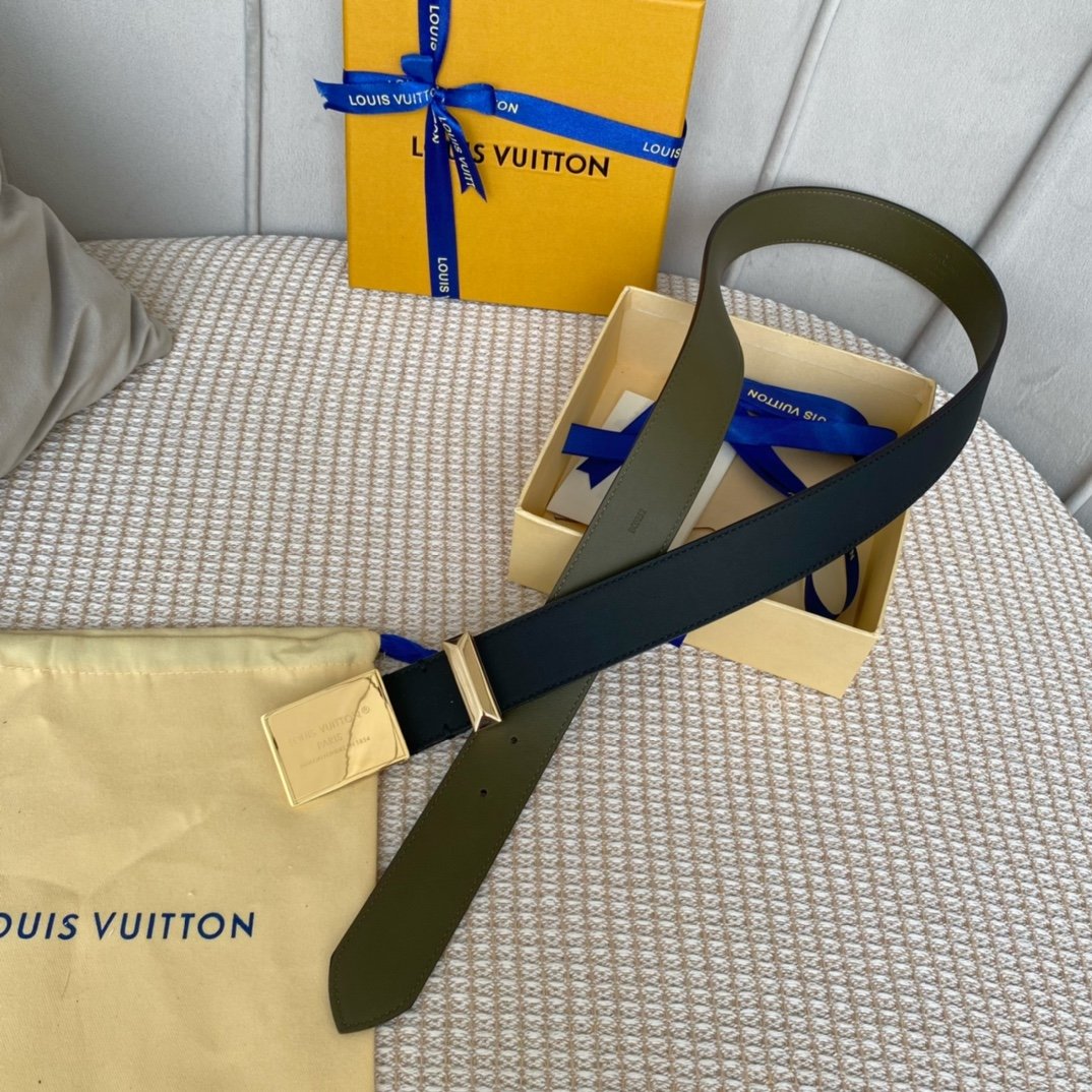 Louis Vuitton Metropole LV Belt Black LV Women Belt