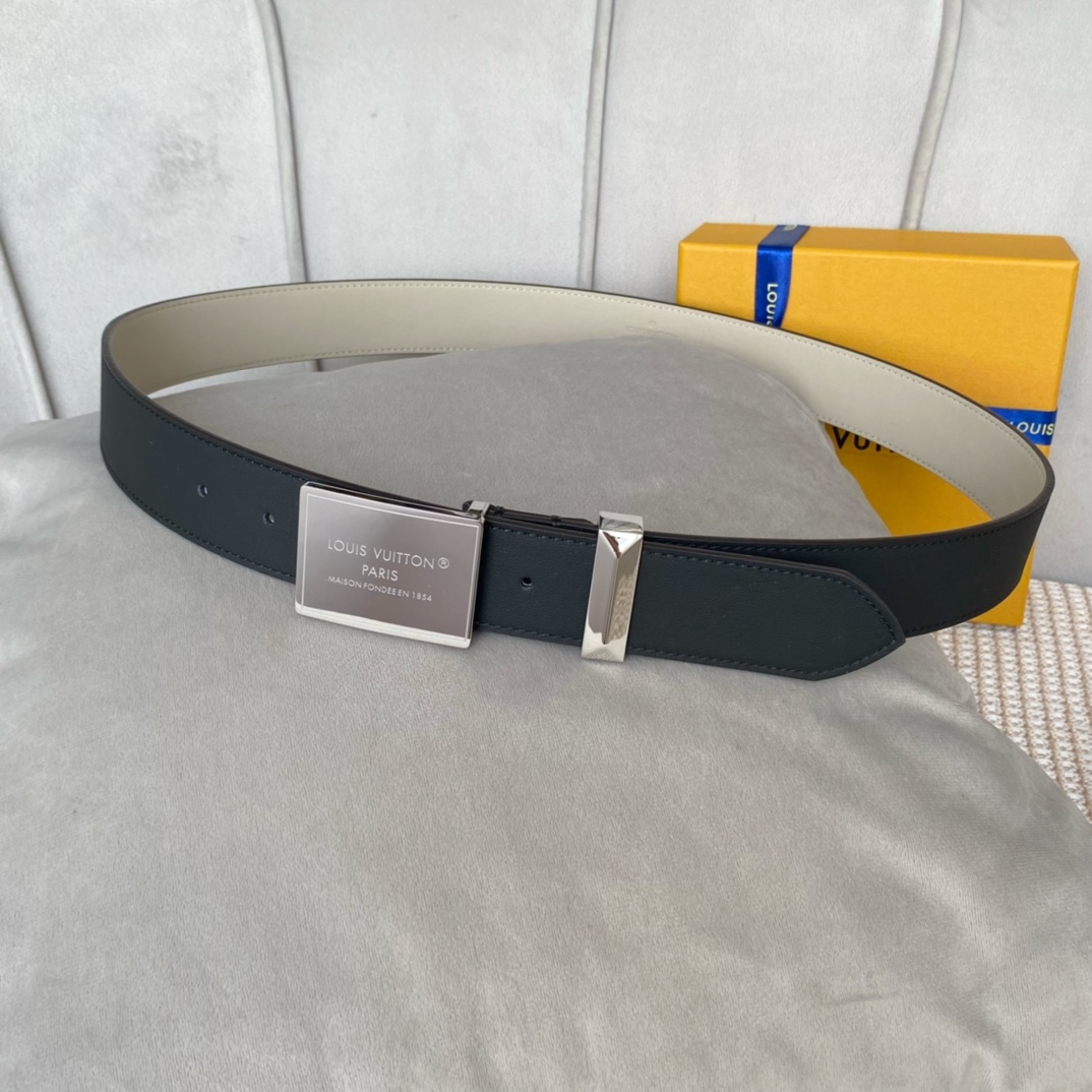 Louis Vuitton Metropole LV Belt Black LV Women Belt