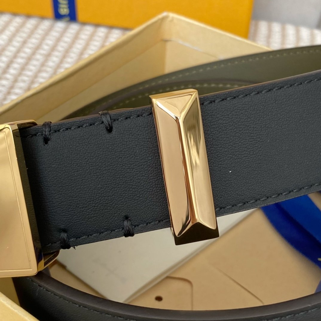Louis Vuitton Metropole LV Belt Black LV Women Belt