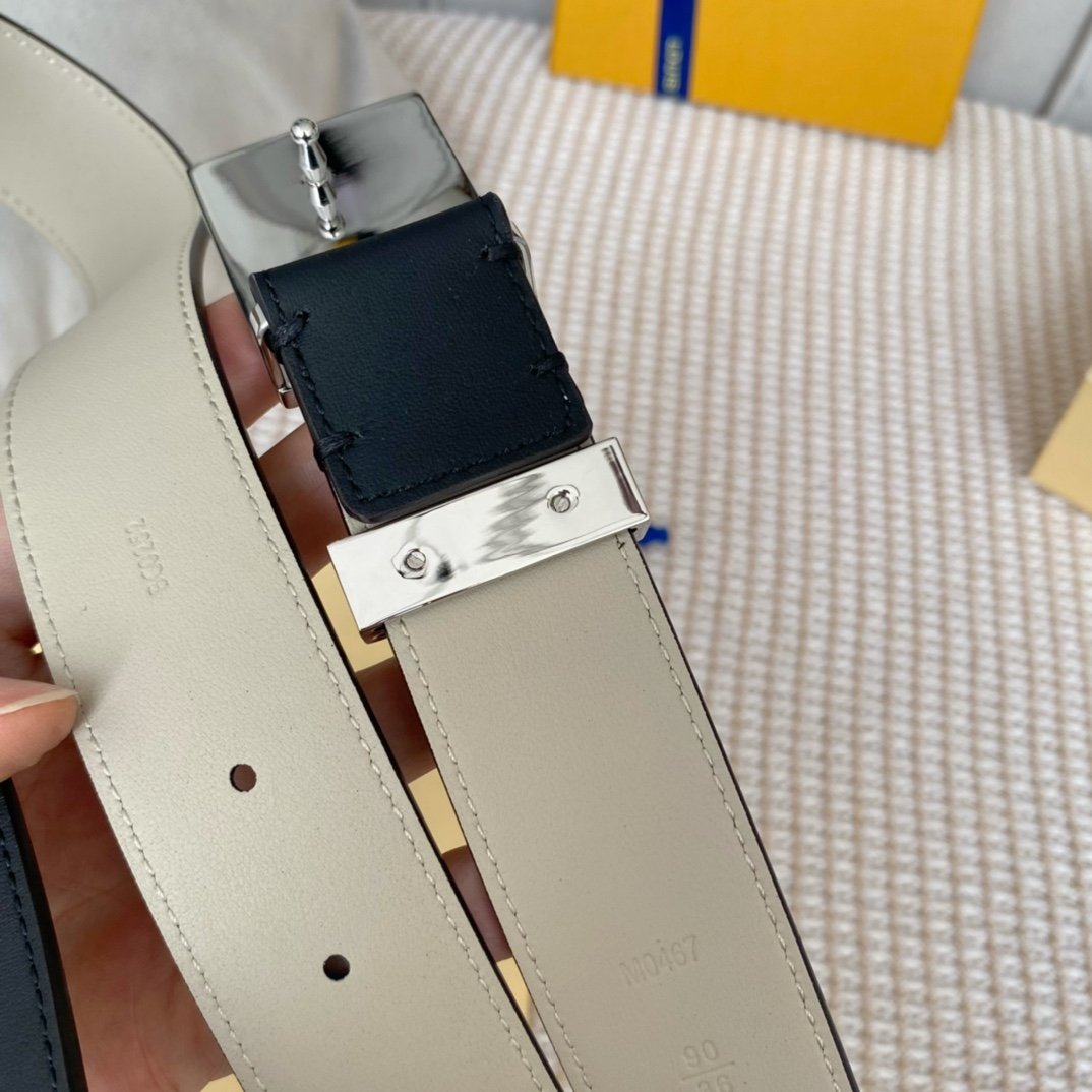 Louis Vuitton Metropole LV Belt Black LV Women Belt