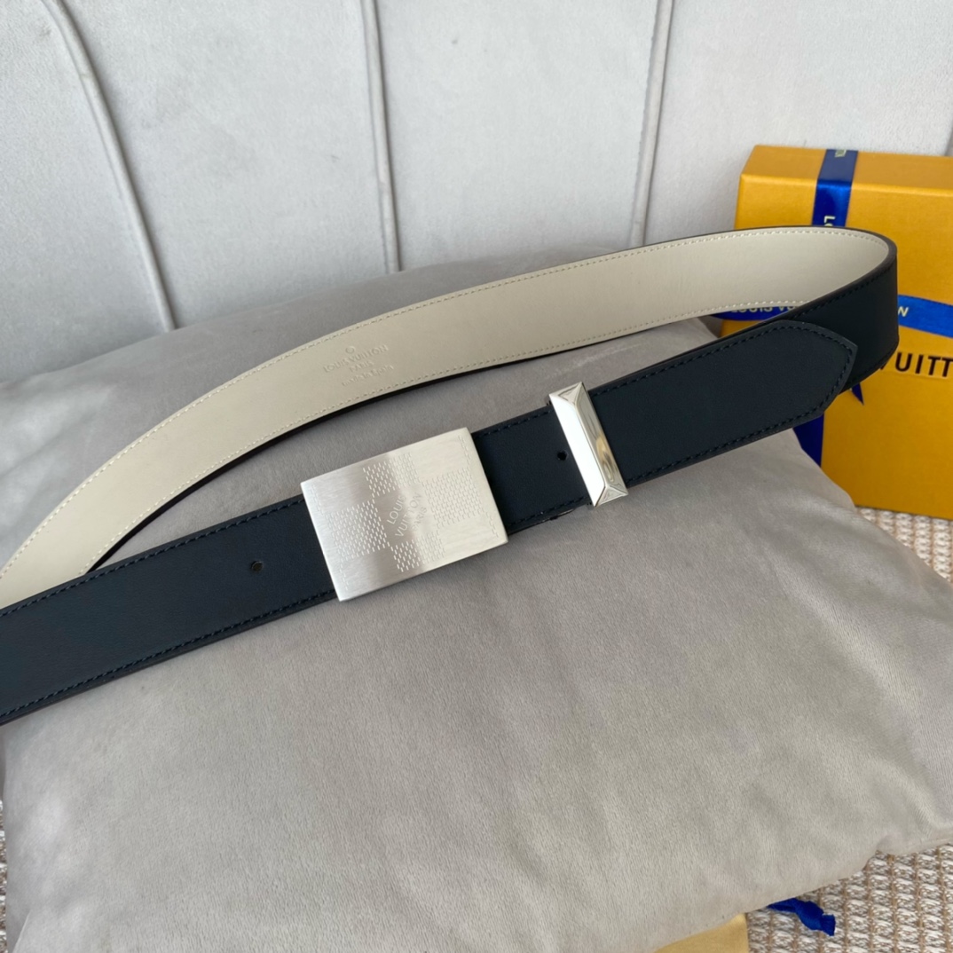 Louis Vuitton Metropole LV Belt Black LV Women Belt