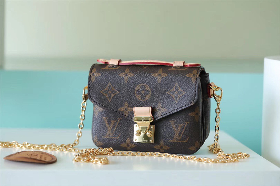 Louis Vuitton Micro Metis Monogram Canvas For Women, Women’s Handbags, Shoulder And Crossbody Bags 5.5in/14cm