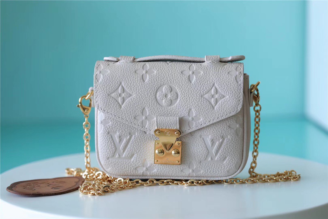 Louis Vuitton Micro Metis Monogram Empreinte Beige For Women, Women’s Handbags, Shoulder And Crossbody Bags 5.5in/14cm