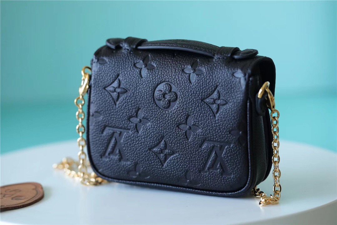 Louis Vuitton Micro Metis Monogram Empreinte Black For Women, Women’s Handbags, Shoulder And Crossbody Bags 5.5in/14cm LV 