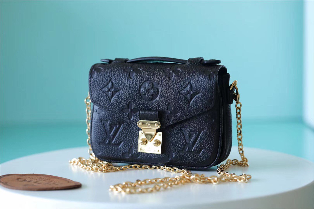 Louis Vuitton Micro Metis Monogram Empreinte Black For Women, Women’s Handbags, Shoulder And Crossbody Bags 5.5in/14cm LV 