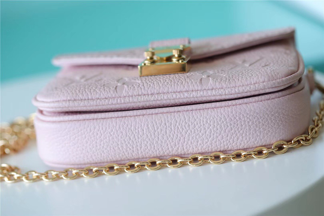Louis Vuitton Micro Metis Monogram Empreinte Pink For Women, Women’s Handbags, Shoulder And Crossbody Bags 5.5in/14cm