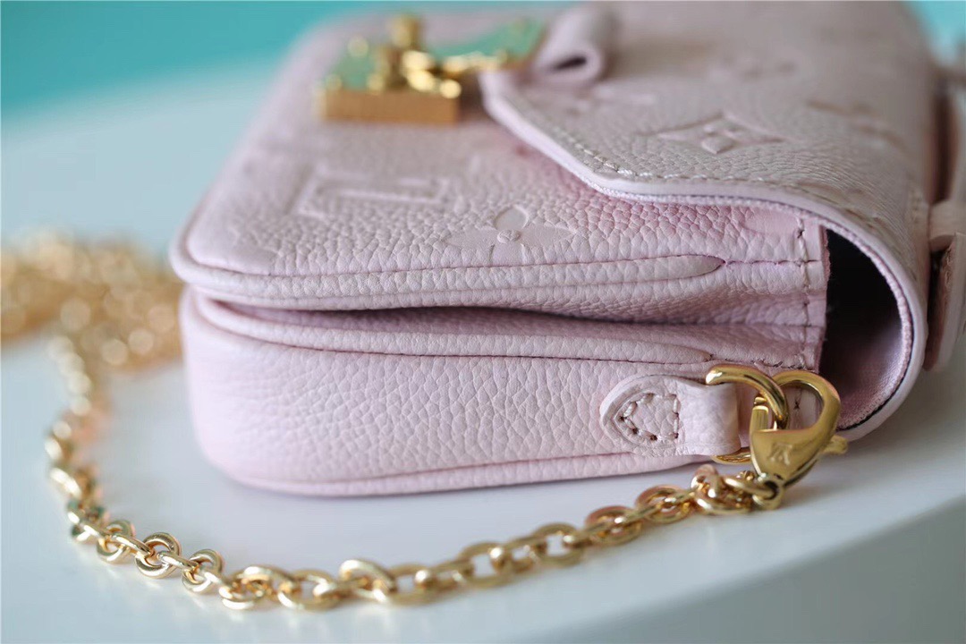 Louis Vuitton Micro Metis Monogram Empreinte Pink For Women, Women’s Handbags, Shoulder And Crossbody Bags 5.5in/14cm