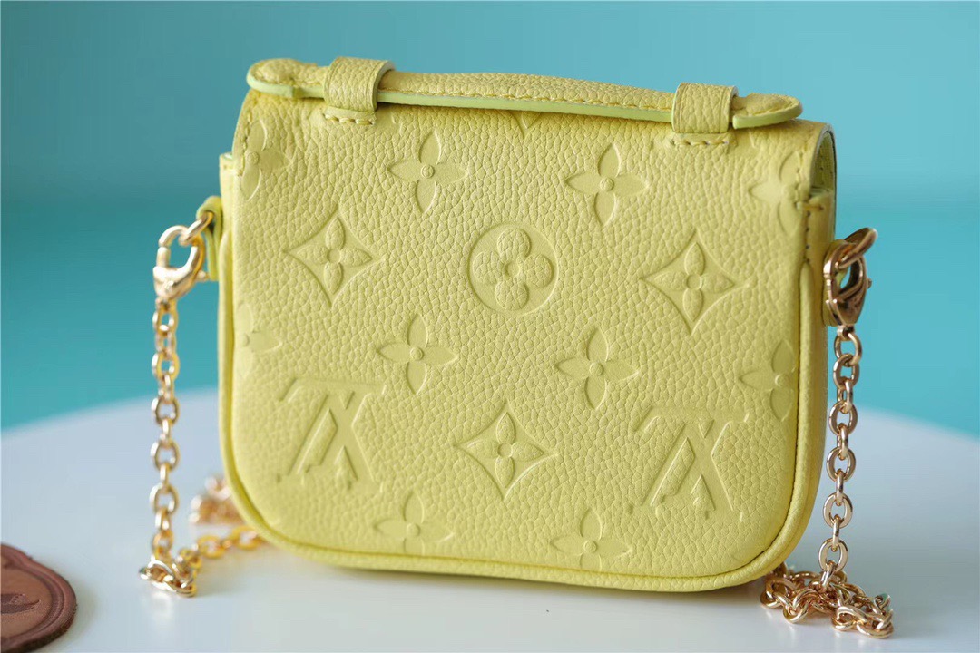 Louis Vuitton Micro Metis Monogram Empreinte Yellow For Women, Women’s Handbags, Shoulder And Crossbody Bags 5.5in/14cm