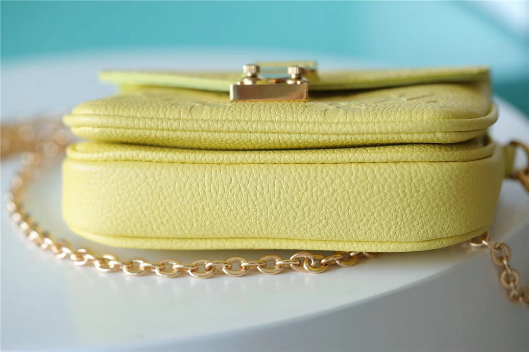 Louis Vuitton Micro Metis Monogram Empreinte Yellow For Women, Women’s Handbags, Shoulder And Crossbody Bags 5.5in/14cm
