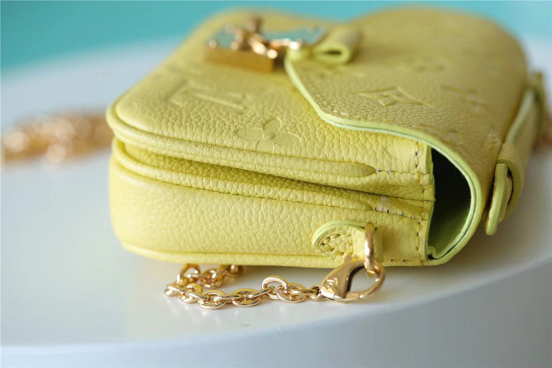 Louis Vuitton Micro Metis Monogram Empreinte Yellow For Women, Women’s Handbags, Shoulder And Crossbody Bags 5.5in/14cm