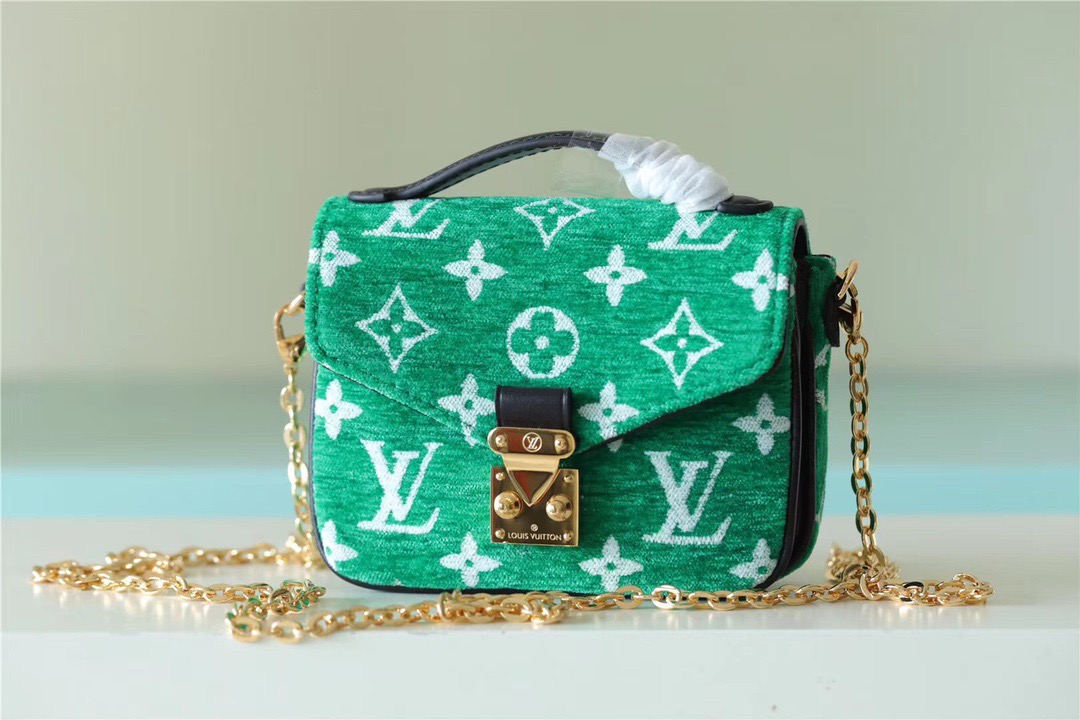 Louis Vuitton Micro Metis Monogram Jacquard Green For Women, Women’s Handbags, Shoulder And Crossbody Bags 5.5in/14cm