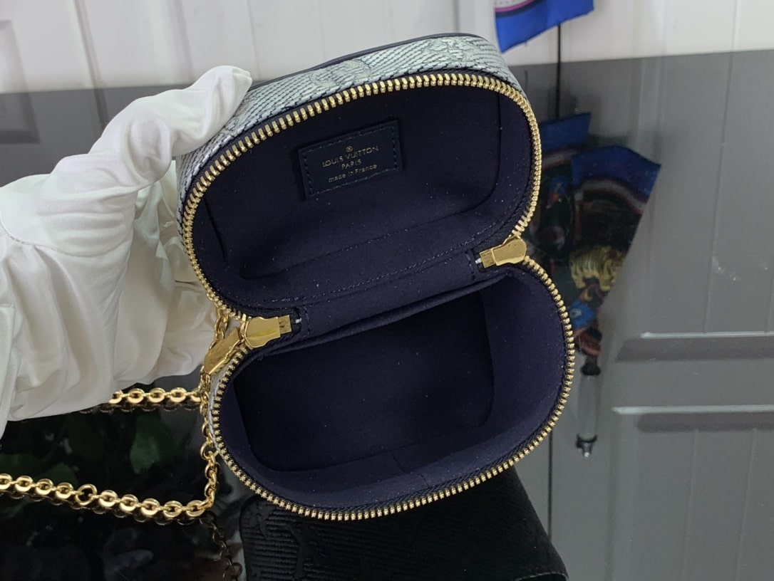 Louis Vuitton Micro Vanity Bag Gold Tone/Sliver Tone For Women 11cm/ 4.3 in
