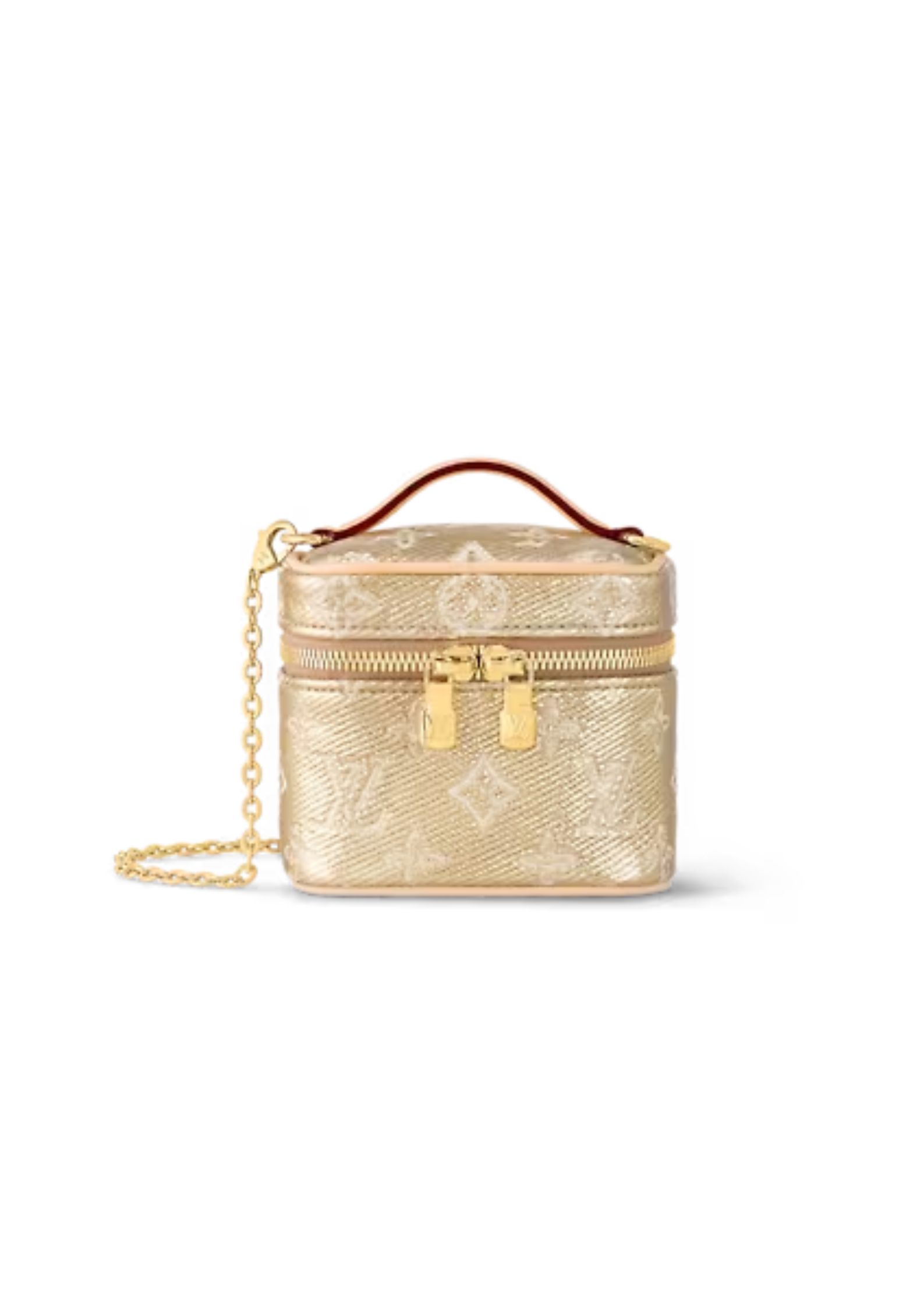 Louis Vuitton Micro Vanity Bag Gold Tone/Sliver Tone For Women 11cm/ 4.3 in
