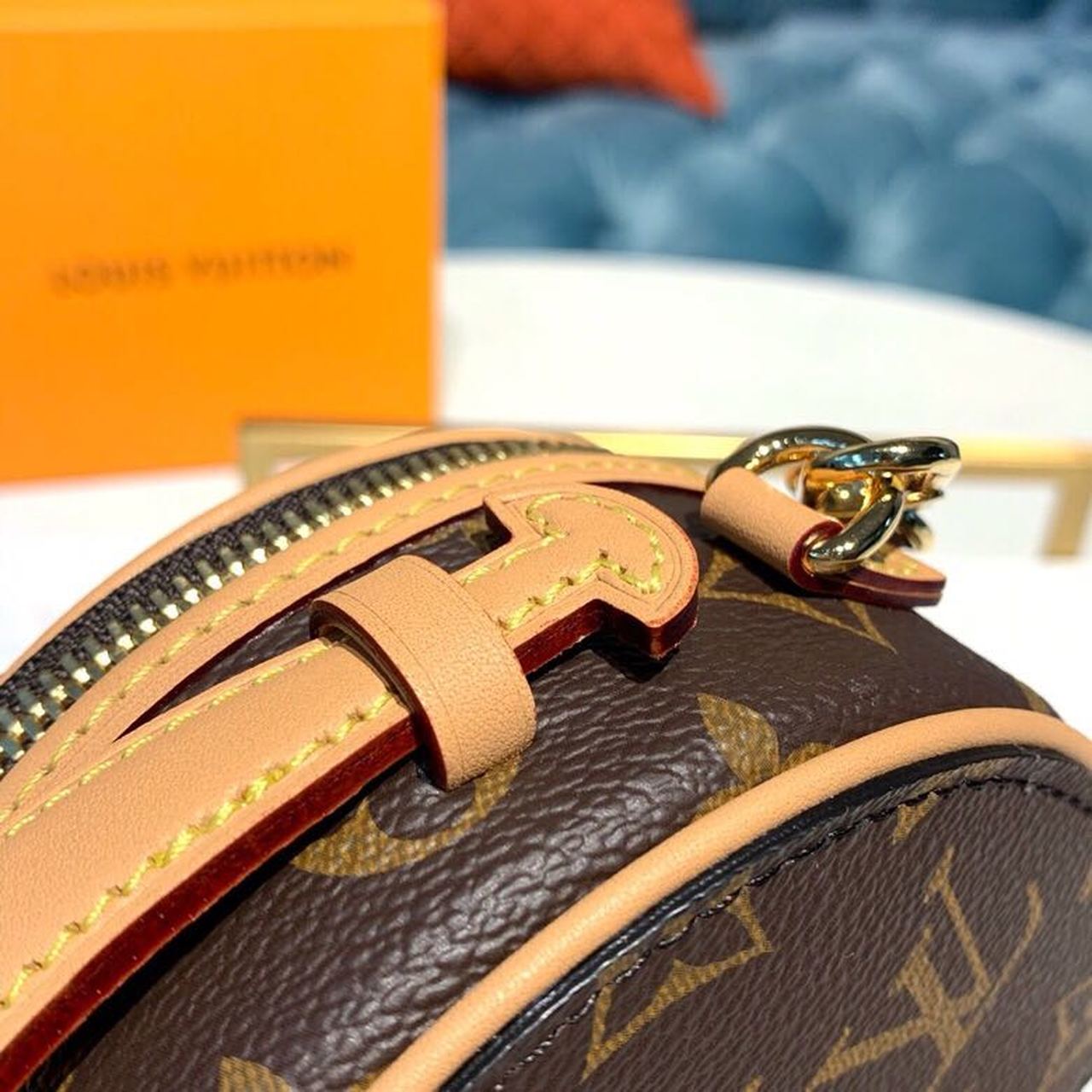 Louis Vuitton Mini Boite Chapeau Monogram Canvas For Women, Women’s Chain And Strap Wallet, Shoulder And Crossbody Wallet 5.1in/13cm