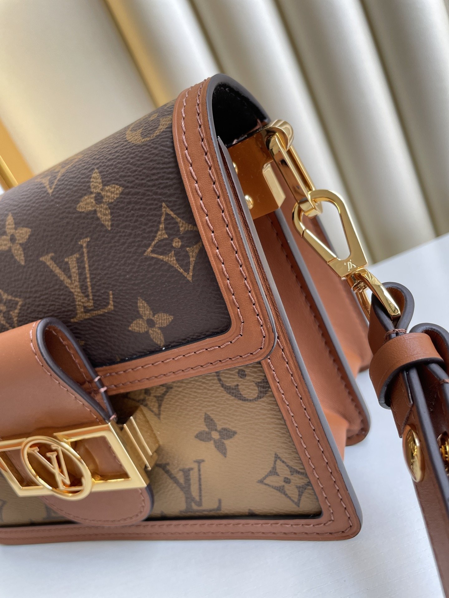 Louis Vuitton Mini Dauphine Monogram And Monogram Reverse Canvas By Nicolas Ghesquière For Spring-Summer, For Women Women’s Handbags, Shoulder Bags 20cm