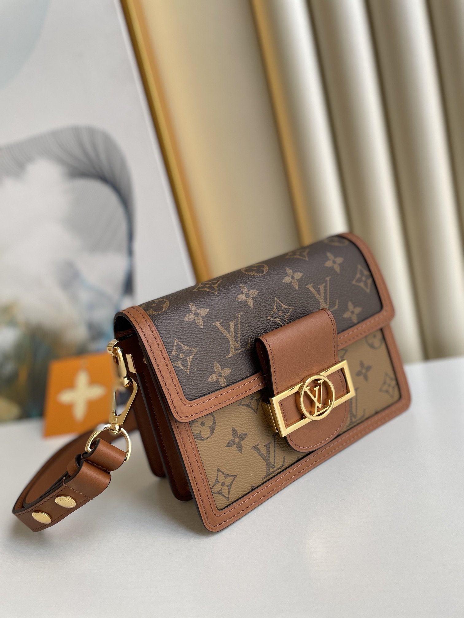 Louis Vuitton Mini Dauphine Monogram And Monogram Reverse Canvas By Nicolas Ghesquière For Spring-Summer, For Women Women’s Handbags, Shoulder Bags 20cm