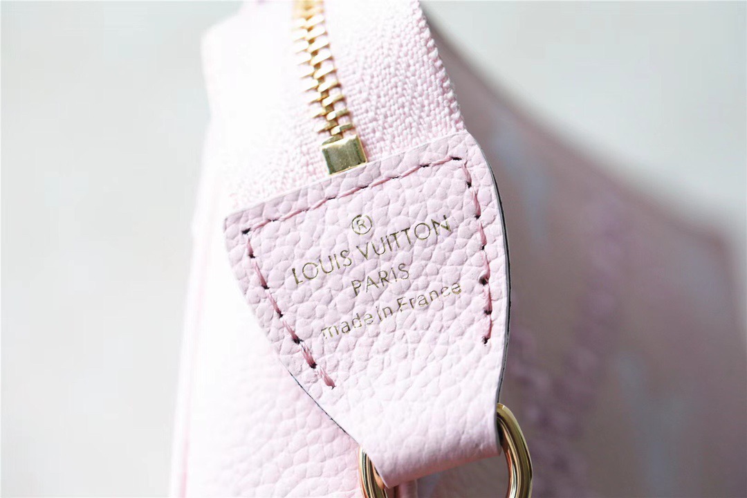Louis Vuitton Mini Pochette Accessoires Monogram Empreinte Pink For Women, Women’s Handbags, Shoulder Bags And Crossbody Bags 6.1in/15.5cm LV