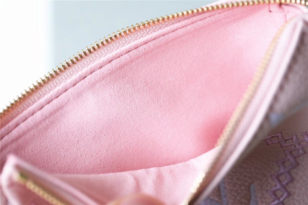 Louis Vuitton Mini Pochette Accessoires Monogram Empreinte Pink For Women, Women’s Handbags, Shoulder Bags And Crossbody Bags 6.1in/15.5cm LV