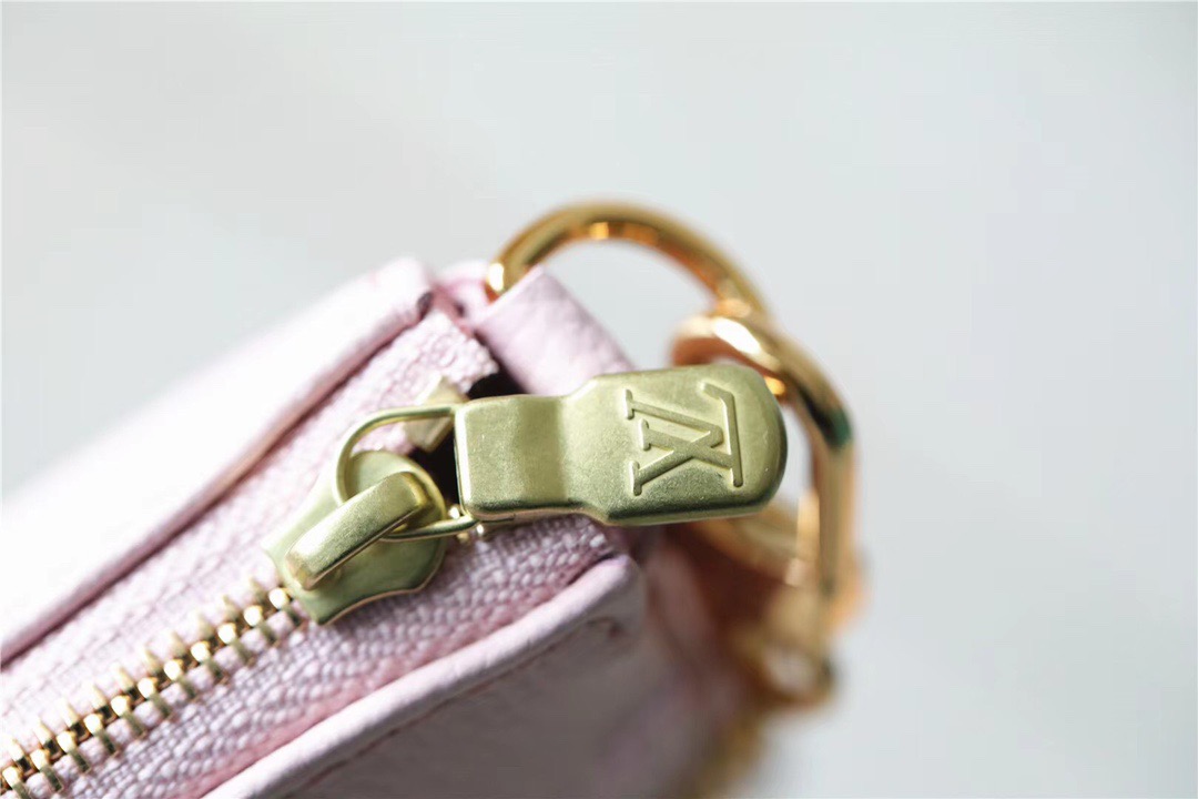 Louis Vuitton Mini Pochette Accessoires Monogram Empreinte Pink For Women, Women’s Handbags, Shoulder Bags And Crossbody Bags 6.1in/15.5cm LV