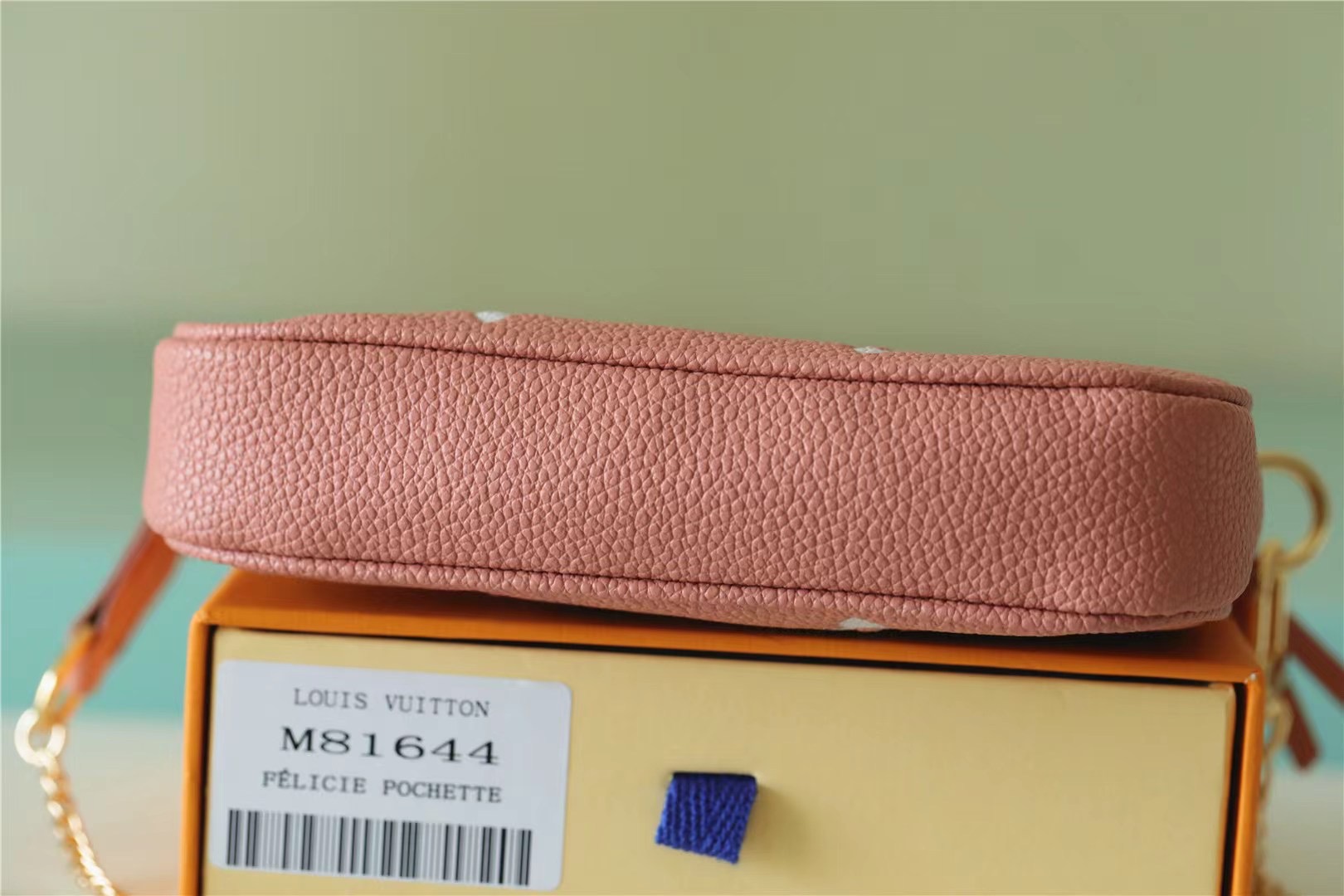 Louis Vuitton Mini Pochette Accessoires Monogram Empreinte Pink?For Women 6.6in/16cm