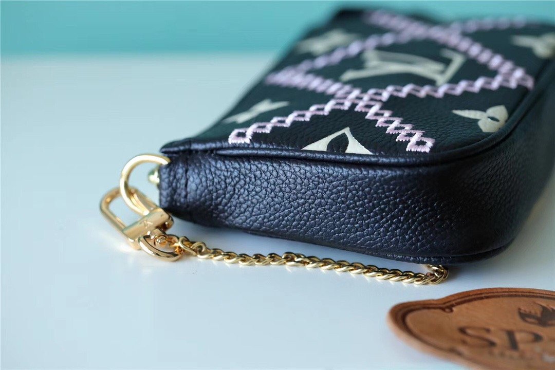 Louis Vuitton Mini Pochette Accessoires Monogram Empreinte White For Women, Women’s Handbags, Shoulder Bags And Crossbody Bags 6.1in/15.5cm LV 