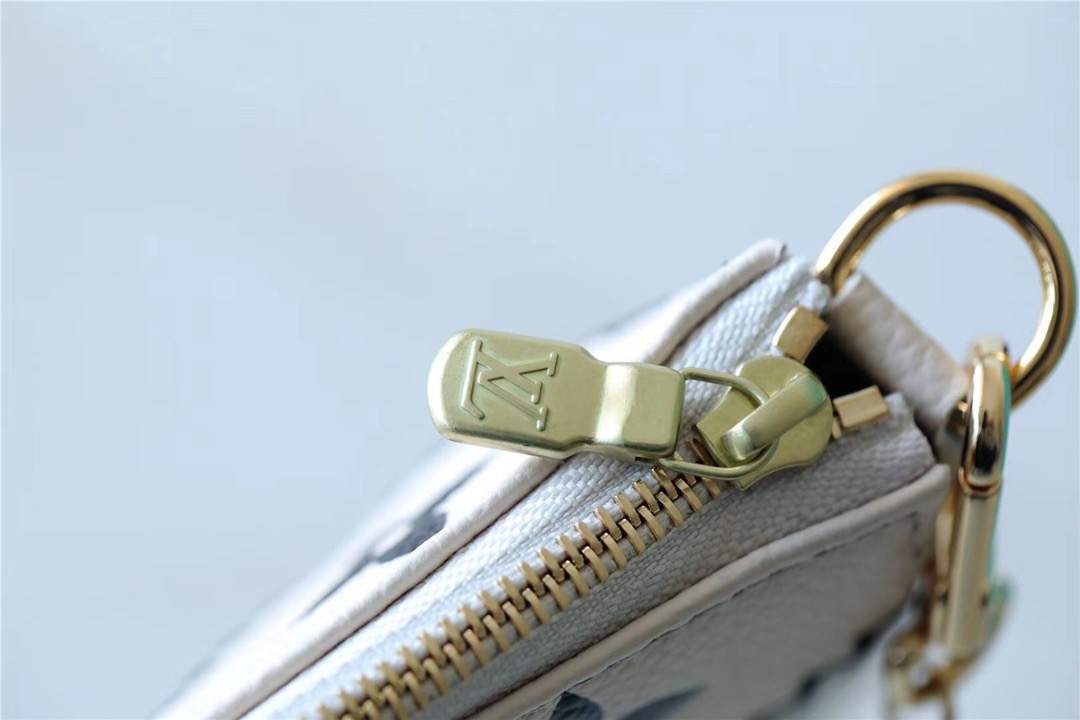 Louis Vuitton Mini Pochette Accessoires Monogram Empreinte White For Women, Women’s Handbags, Shoulder Bags And Crossbody Bags 6.1in/15.5cm LV 