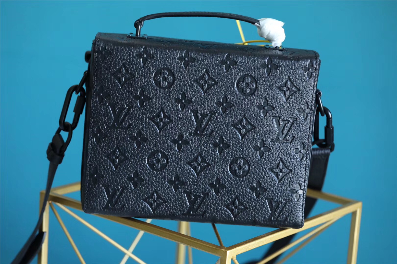 Louis Vuitton Mini Soft Trunk Box Taurillon Black For Men, Men’s Bags, Shoulder And Crossbody Bags 9.1in/23cm