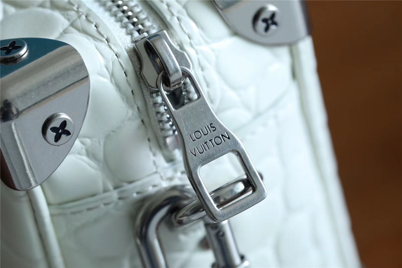 Louis Vuitton Mini Soft Trunk Crocodilian White For Men, Men’s Bags, Shoulder And Crossbody Bags 7.2in/18.5cm