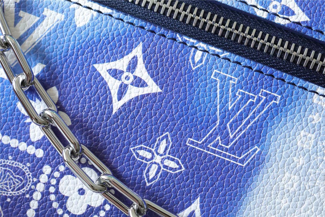 Louis Vuitton Mini Soft Trunk Monogram Bandana Blue For Men, Men’s Bags, Shoulder And Crossbody Bags 7.3in/18.5cm