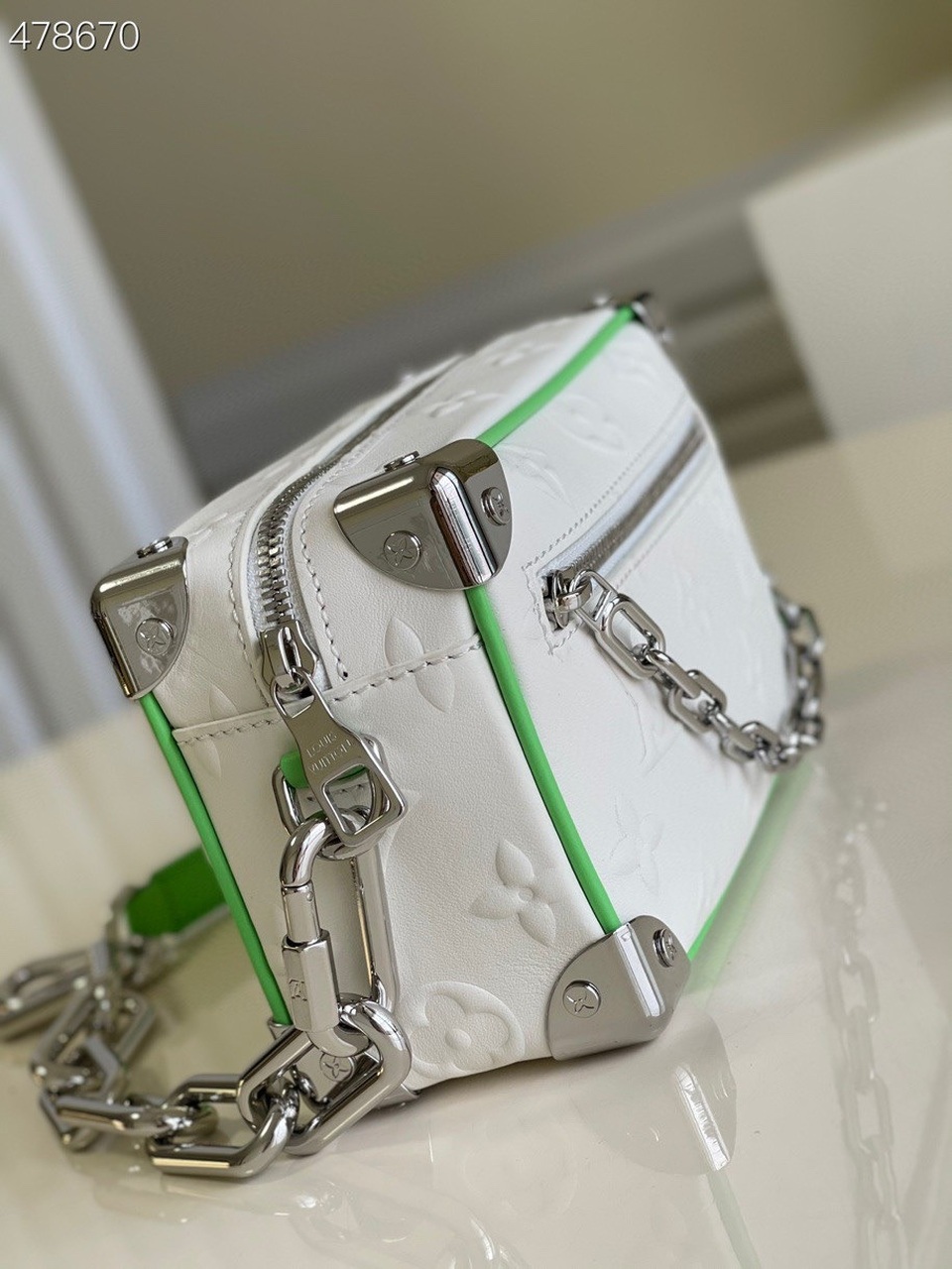 Louis Vuitton Mini Soft Trunk White For Women, Women’s Bags, Shoulder And Crossbody Bags 7.1in/18cm LV