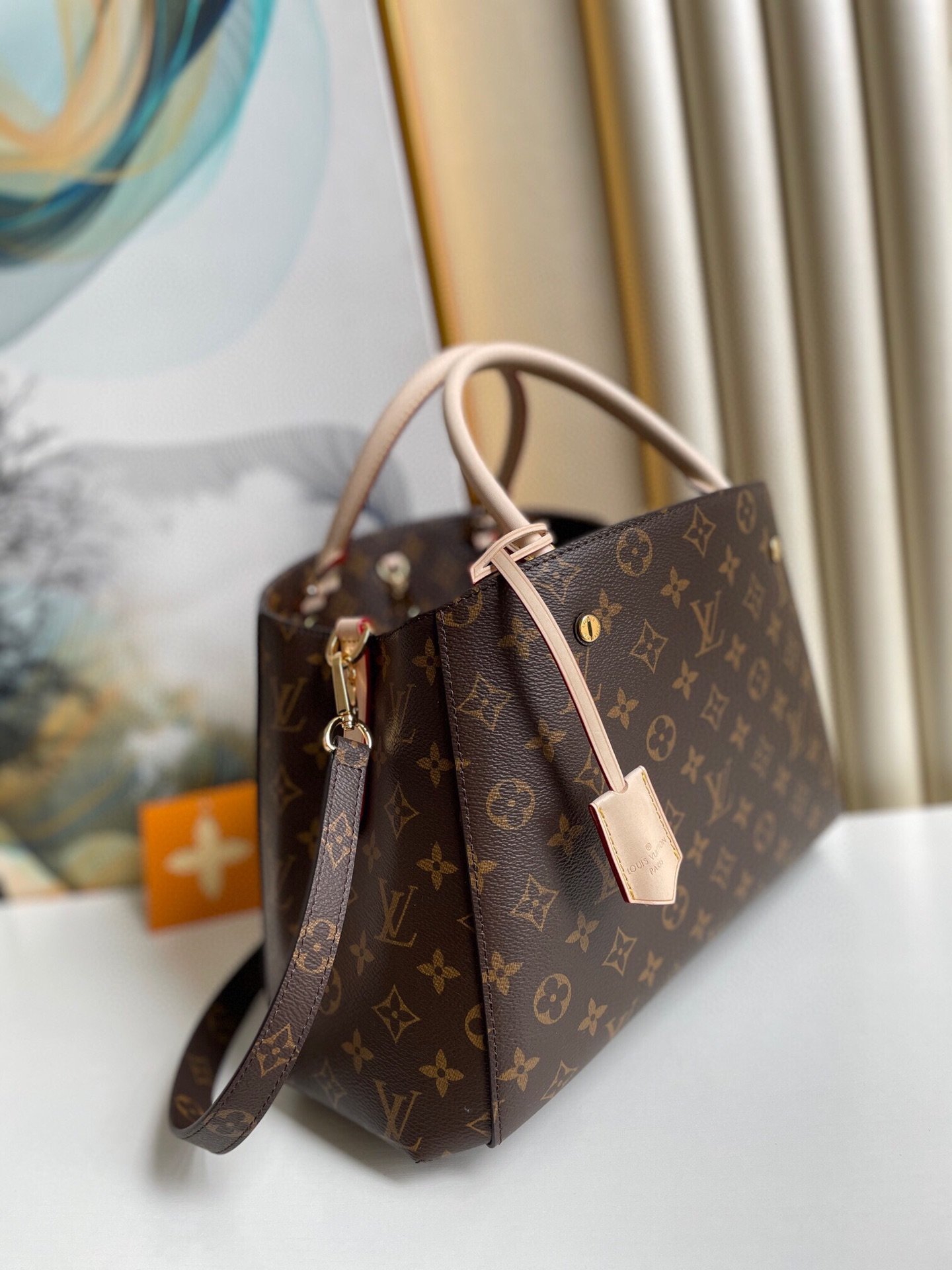 Louis Vuitton Montaigne MM Monogram Canvas For Women, Women’s Handbags, Shoulder And Crossbody Bags 13in/33cm