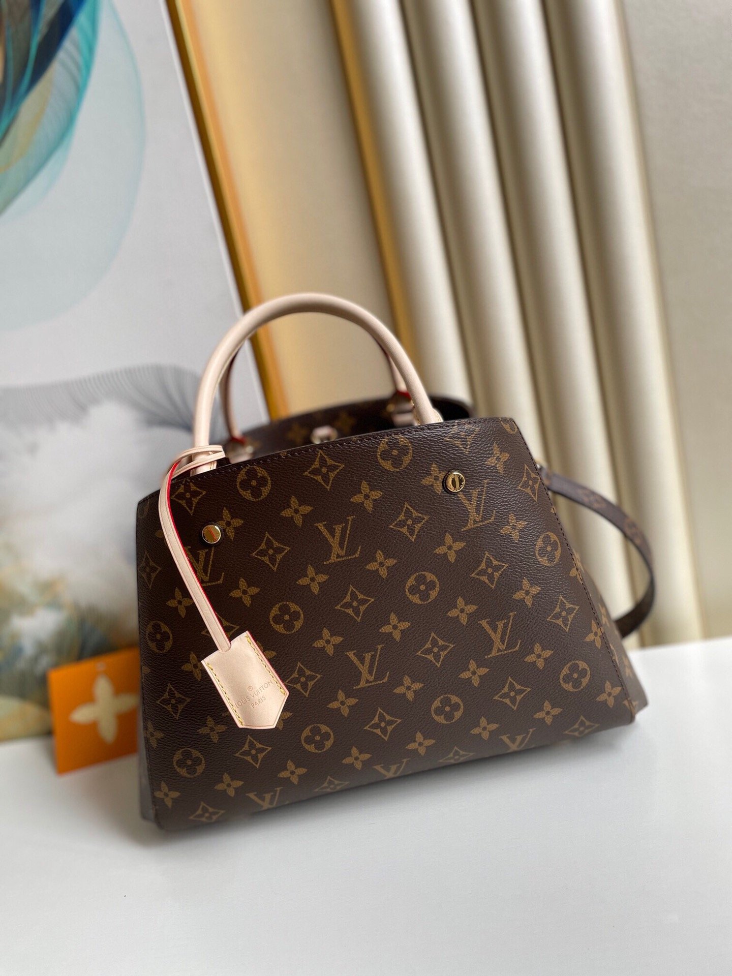 Louis Vuitton Montaigne MM Monogram Canvas For Women, Women’s Handbags, Shoulder And Crossbody Bags 13in/33cm