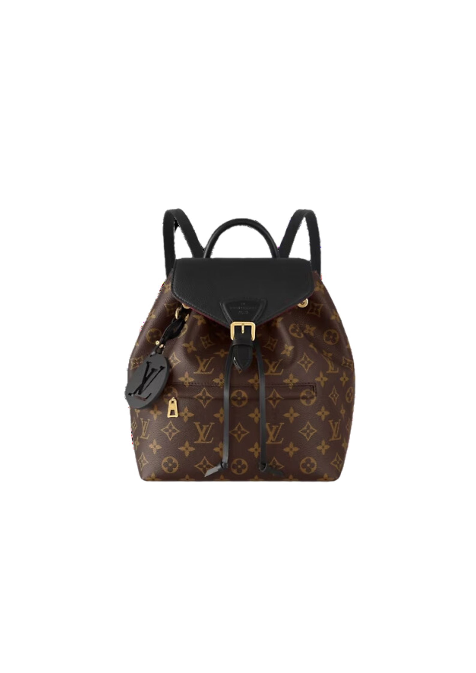 Louis Vuitton Montsouris Backpack Brown And Black/Brown And Beige For Women 33 cm/ 13 in