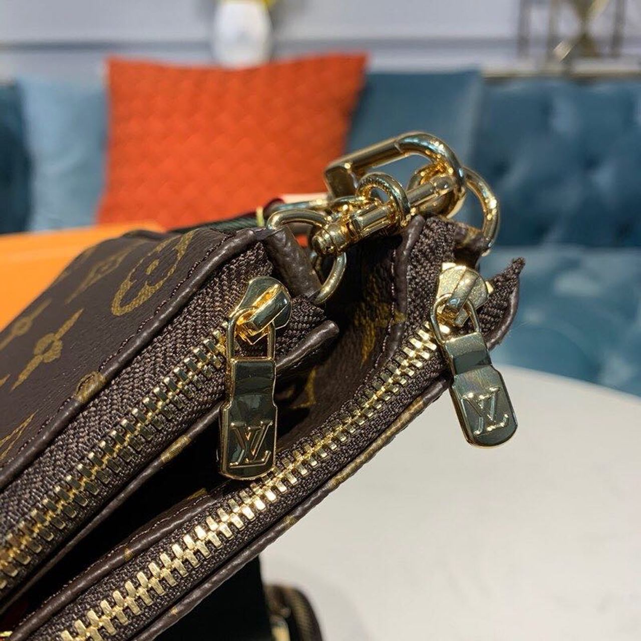 Louis Vuitton Multi Pochette Accessoires Monogram Canvas Khaki For Women, Women’s Handbags, Shoulder And Crossbody Bags 9.4in/24cm